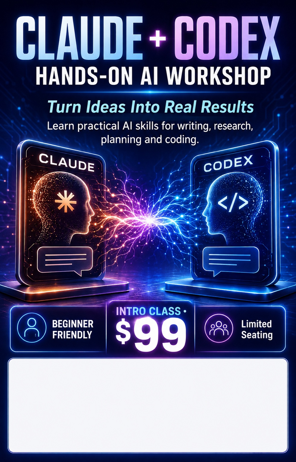 Practical AI with Dave workshop poster